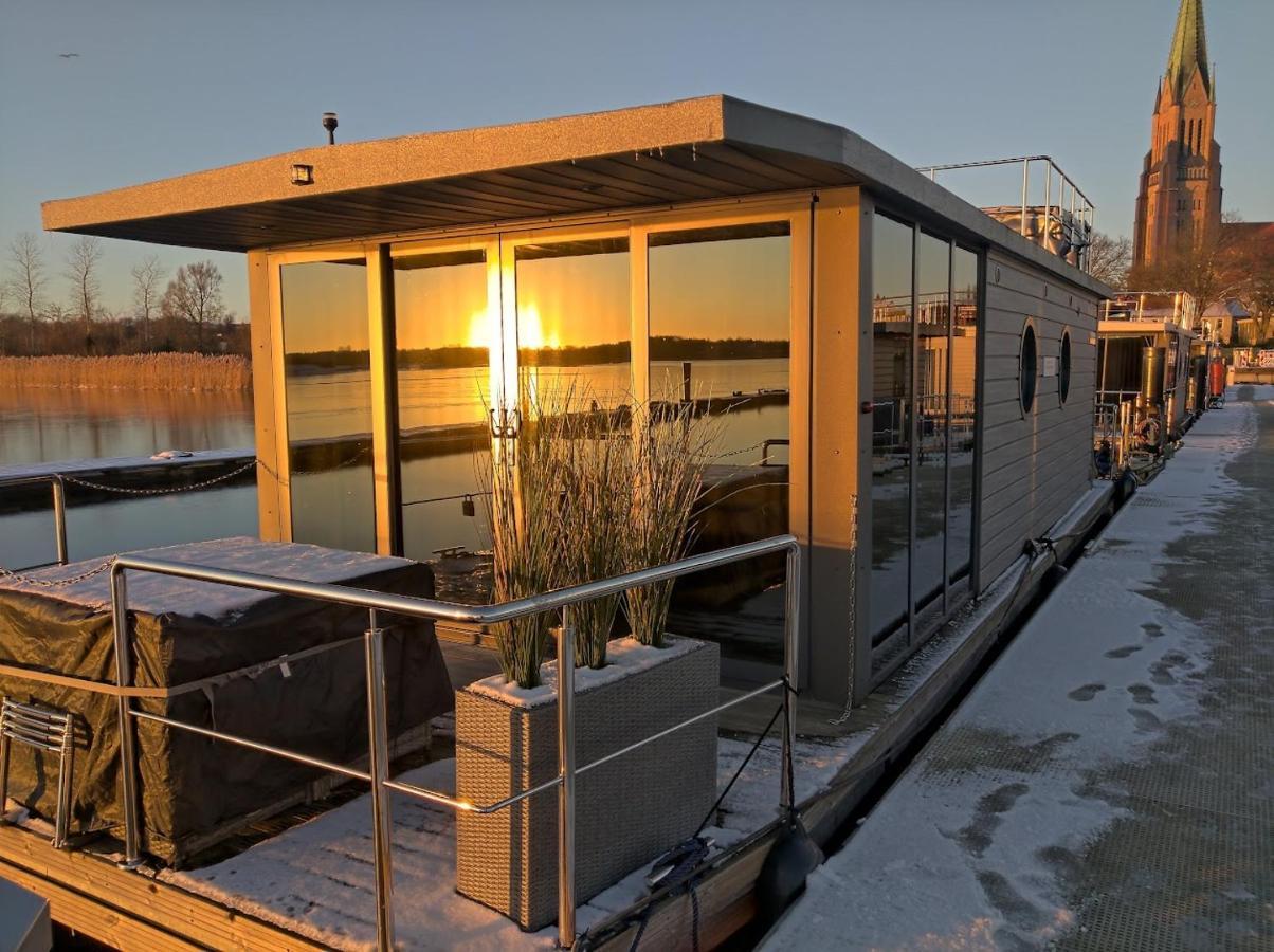 Ostsee Hausboot Schleswig Ostseeblick 1 Villa Esterno foto