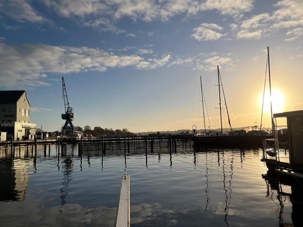 Ostsee Hausboot Schleswig Ostseeblick 1 Villa Esterno foto