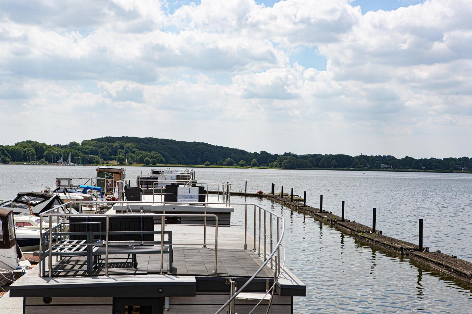 Ostsee Hausboot Schleswig Ostseeblick 1 Villa Esterno foto