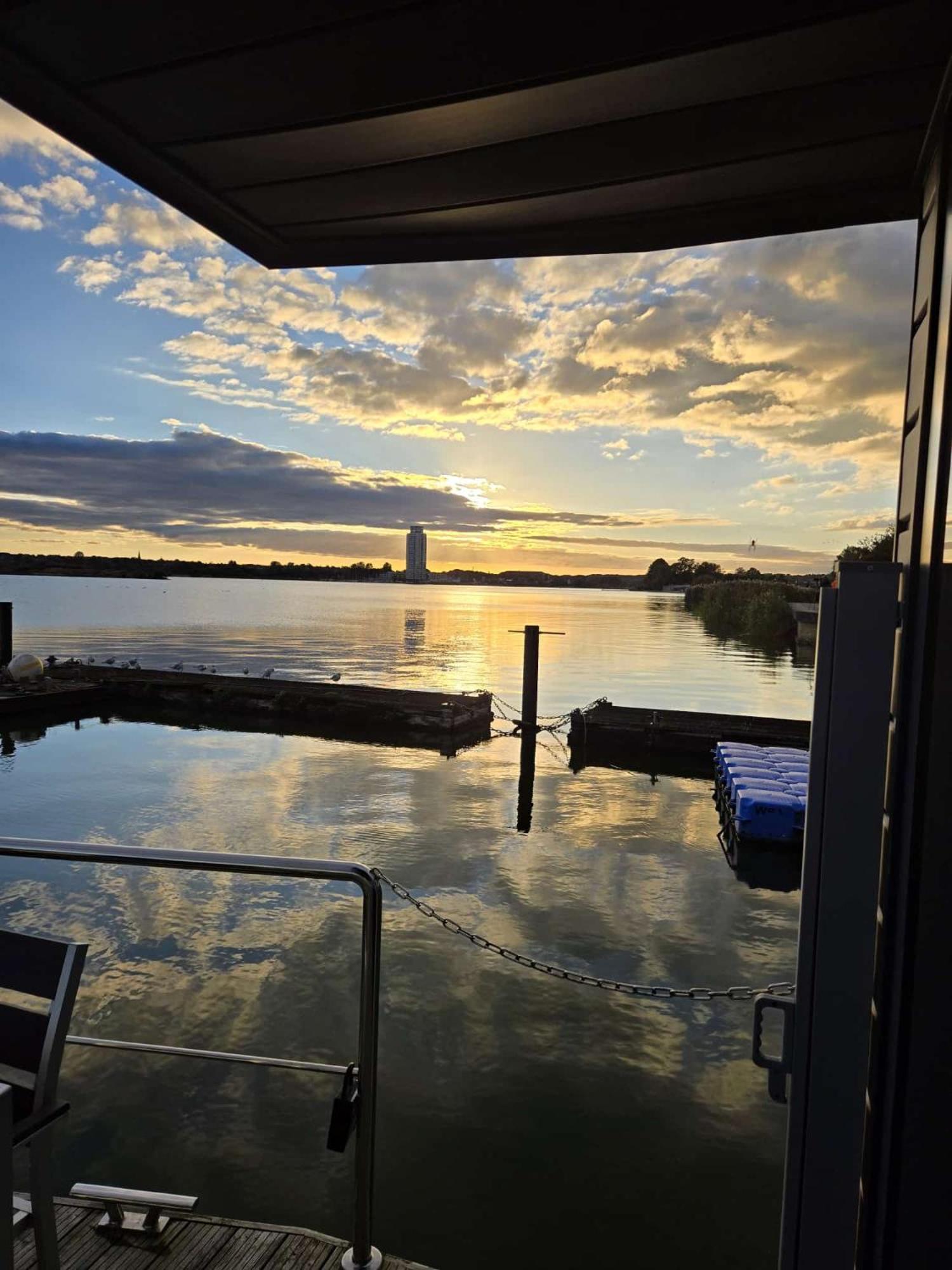 Ostsee Hausboot Schleswig Ostseeblick 1 Villa Esterno foto